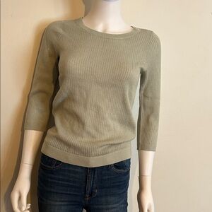 The Limited Light Olive Crew Neck Sweater